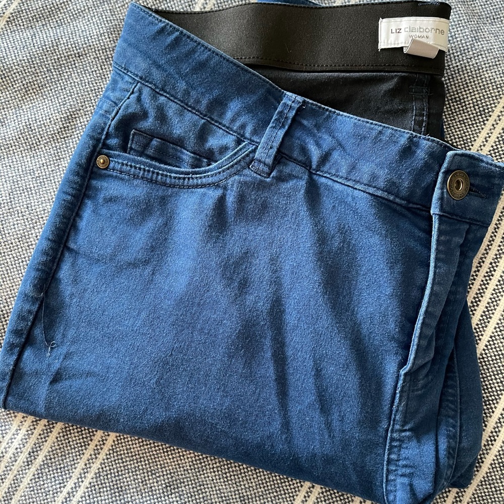 Liz Claiborne Woman Dark Blue Casual Pants